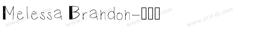 Melessa Brandon字体转换